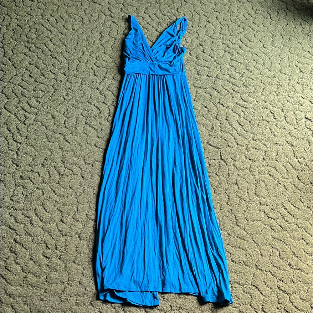 Elegant Blue Maxi Dress